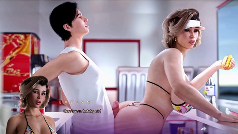 Coreana, big ass big tits, rectal
