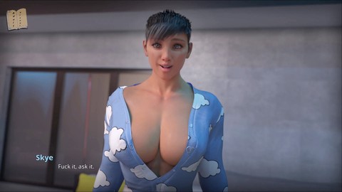 Hot brunette, visual novel, brunette big ass